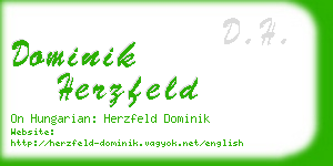 dominik herzfeld business card